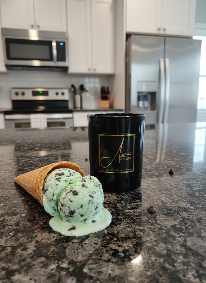 Aumni Black Candle Mint Choc Chip