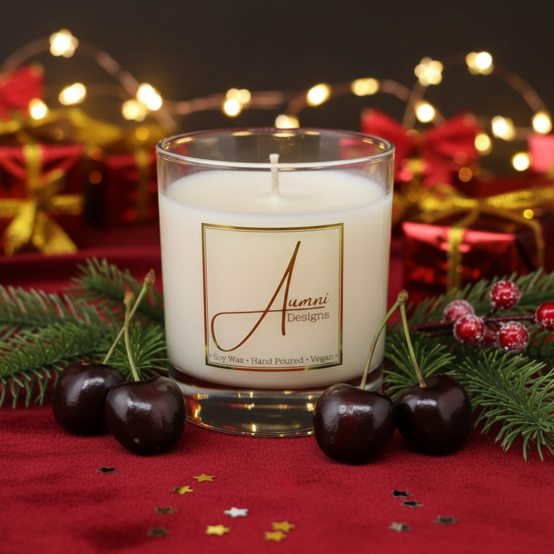 Aumni Black Cherry Scented Candle