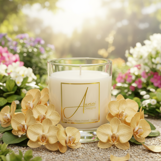 Aumni Gold Orchid Scented Candle