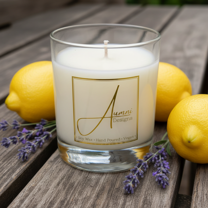 Aumni Lemon & Lavender Scented Candle