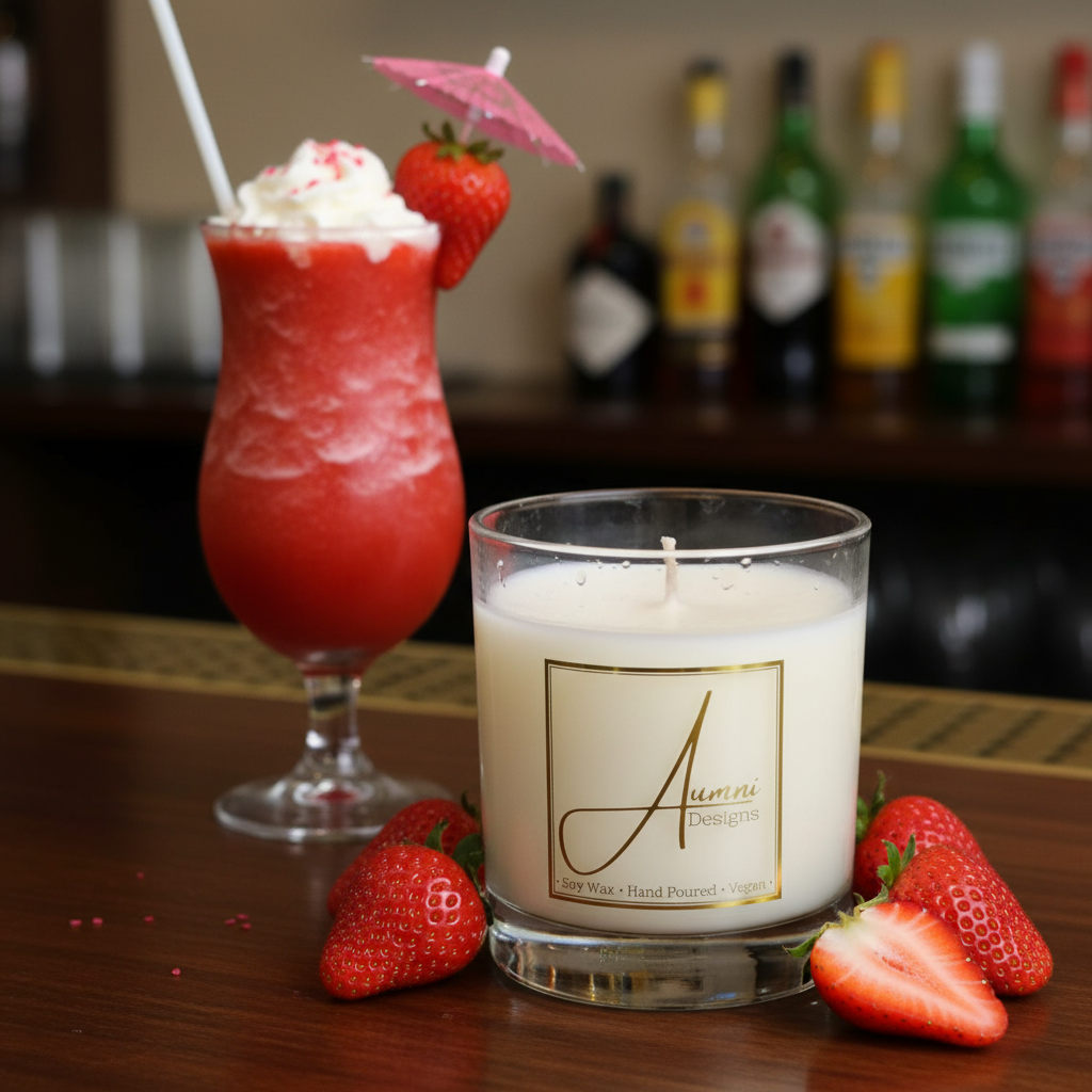 Aumni Strawberry Daiquiri Scented Candle