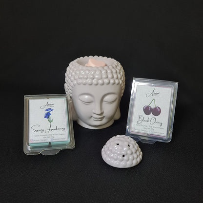 Aumni Wax Melts with Buddha Head Wax Burner