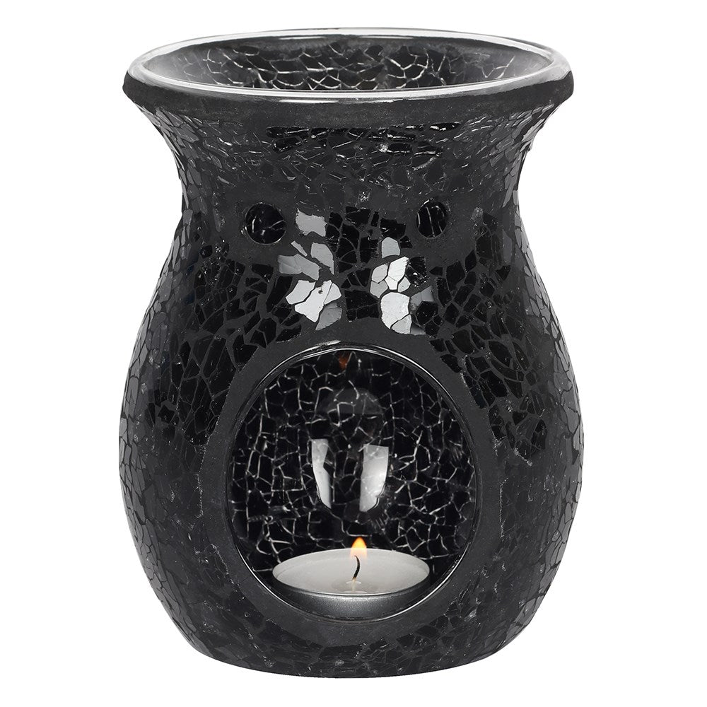 Black Crackle Wax Burner