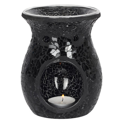 Black Crackle Wax Burner