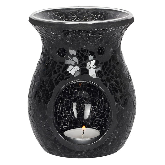 Black Crackle Wax Burner