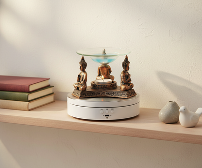 Bronze Buddha on Mirror