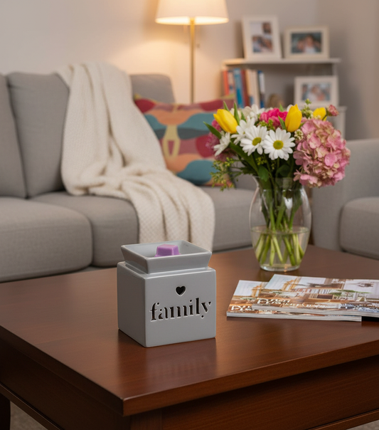 Family Wax Melt Burner Table Vase