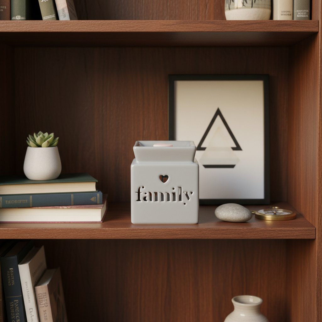 Family Wax Melt Burner on Shelf